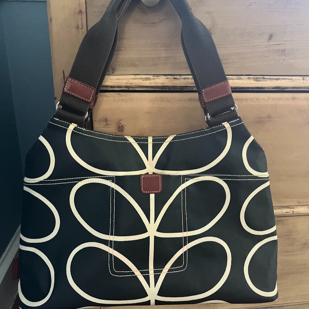 Orla Kiely shoulder bag - classic Linear Stem print